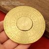 Solid Feng Shui Compass - Ancient Chinese Character Gossip Patterns, Home/Office Decoration Tools, Elegant Tabletop or Living Room Ornaments,