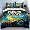 Dungeon Adventure Fantasy Art Bedding Duvet Cover Set Duvet Cover Pillowcases  (1*Duvet Cover 2*Pillowcases, without duvet insert)
