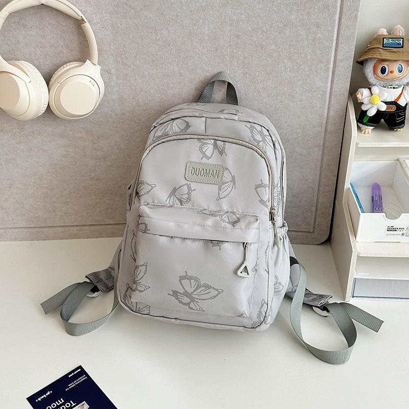 

Студенческий школьный рюкзак, новый модный китайский студенческий рюкзак с бабочками и граффити, модный рюкзак для отдыха и путешествий single bag.