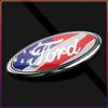11.5x4.5cm Rear Trunk Emblem Sticker for Ford Ranger Escape Mondeo Fusion Fiesta Kuga Edge Focus Mustang Car Logo Badge Accessories