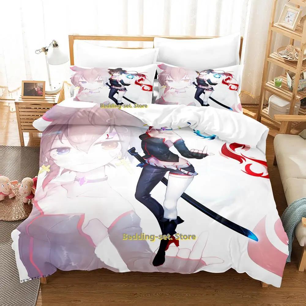 2024 Anime Adult Boys Bedding Set King Single Twin Queen Size Duvetcover Set Fantasia Bed Set Quilt Cover Pillowcase