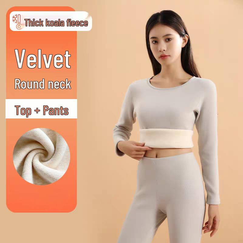 

Women s Plush Lined Thermal Underwear Set M