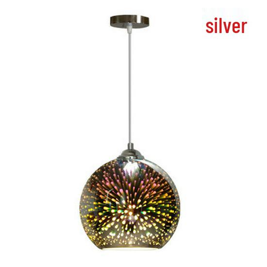 3D LED Colorful Glass Pendant Light - Nordic Minimalist Design for Dining, Shop, Restaurant, or Bedroom