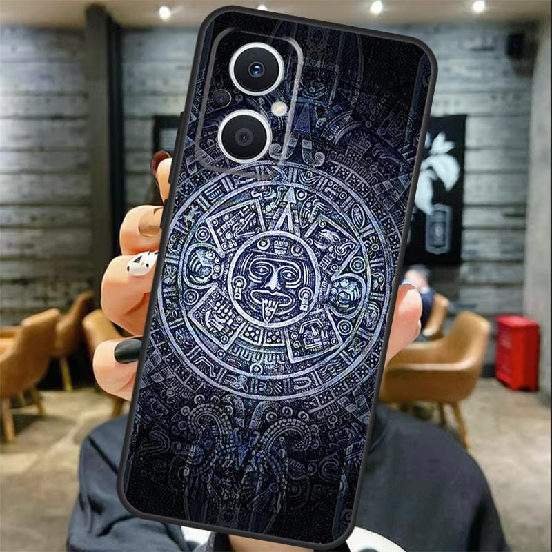 Mayan Calendar Case For OPPO Reno 11 11F 13 12 F 8T 7 8 10 Pro OPPO Find X8 X6 Pro X3 X5 Lite Cover Coque