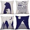 Nordic Cartoon Animal Pillow Cover Cute Printed Linen Pillow Home Ornament Sofa Car Premium Durable Quality Useful