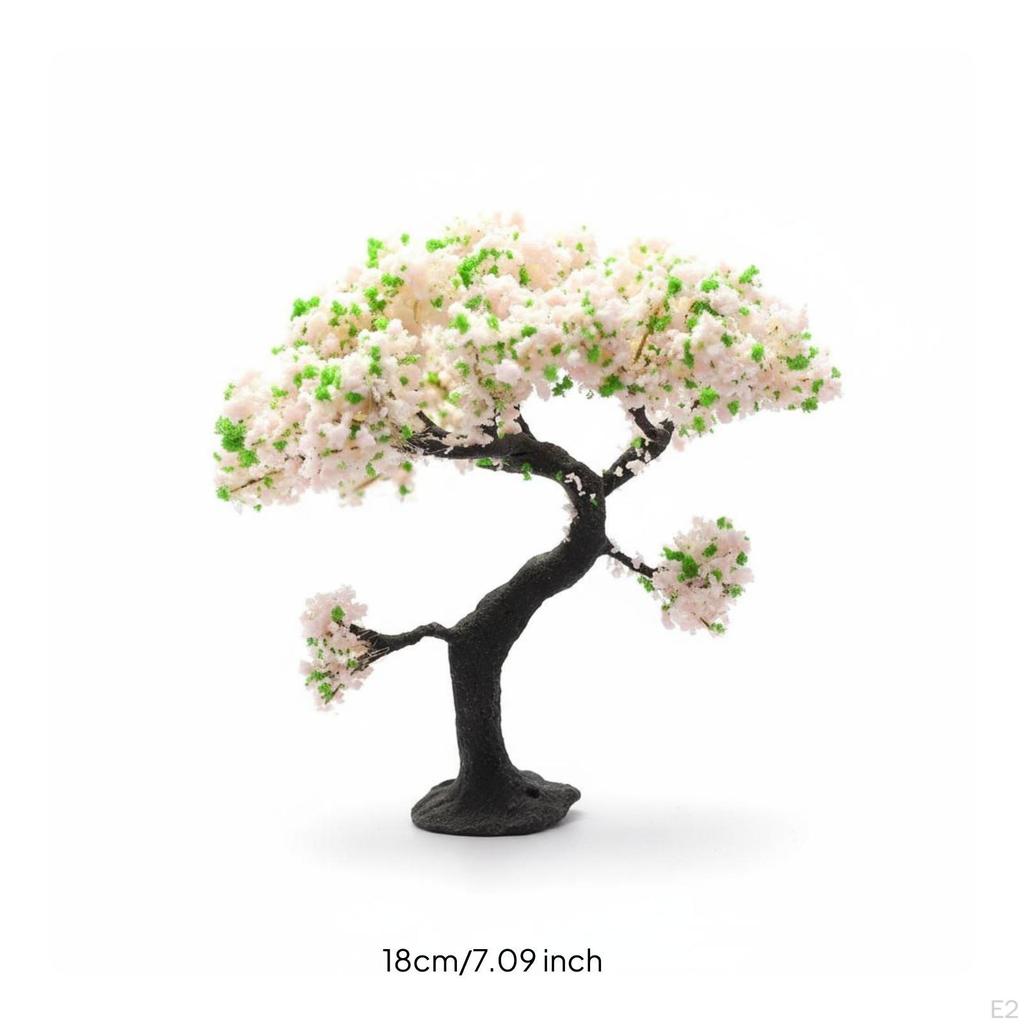 Miniature Cherry Blossom Tree DIY Crafting Artificial Japanese Flowering Model
