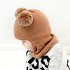 Children Hat Dual Fur Ball Decor Kids Winter Hat Breathable Thermal Cap Outdoor School Thickened Velvet Lining Headgear