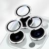 Diamond Lens Glass for IPhone17 16  15 14 13 12 11 Pro Max Camera Protector Cover for IPhone 14 Plus 14Pro Max Metal Ring Lens Glass Case