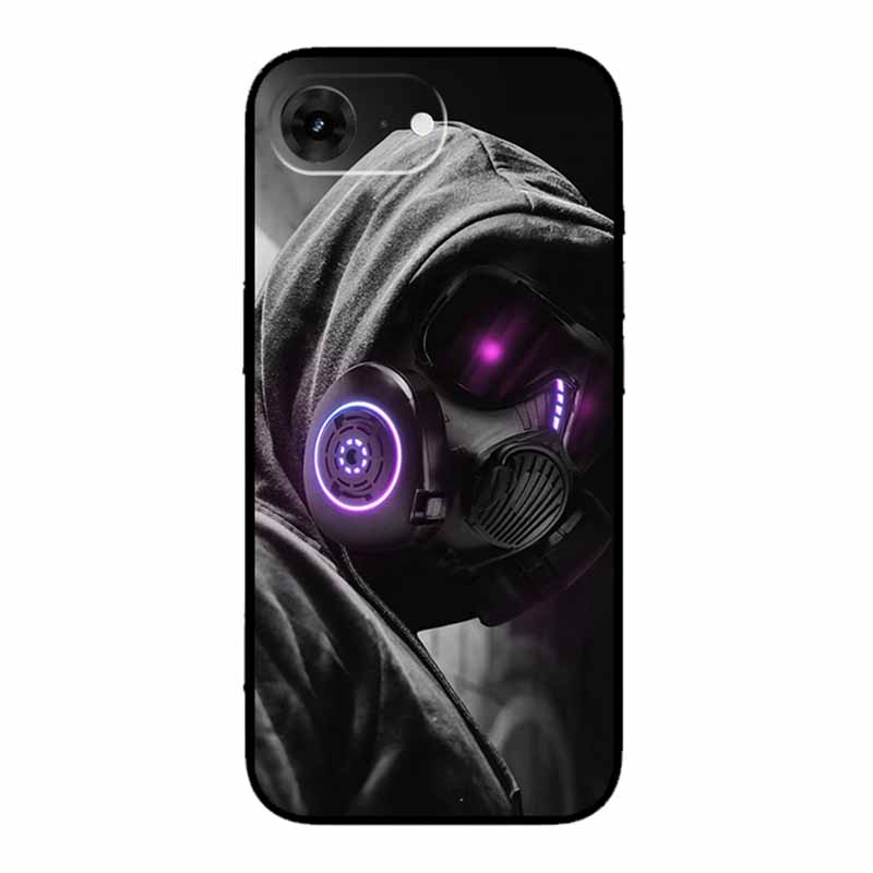 For iPhone 16e 2025 Case 16 E Coque Flowers Black Silicone Soft Back Cover Case For iPhone 16e Phone Cases 6.1" Funda Shockproof