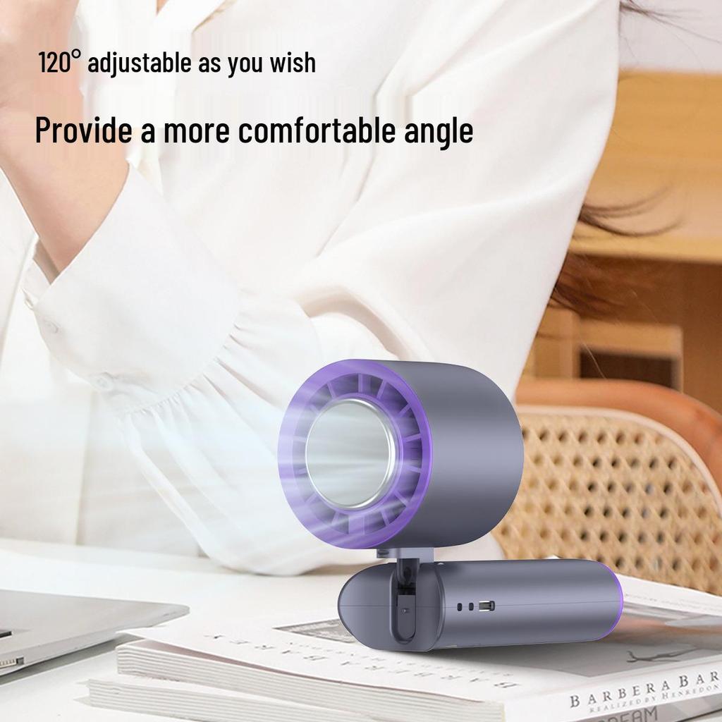 T89 Portable USB Handheld Fan: Foldable, High-Speed, Refrigeration Technology with Ice Compress