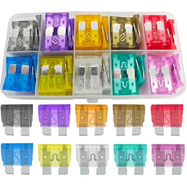 Mandark 306PCS Car Fuses Assortment Kit, Mixed Vehicle Blade Fuses - Standard & Mini & Low Profile Mini Fuse (2A 5A 7.5A 10A 15A 20A 25A 30A