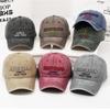 Vintage Cotton Embroidery Baseball Cap Unisex Letters Cap Outdoor Sun Hat