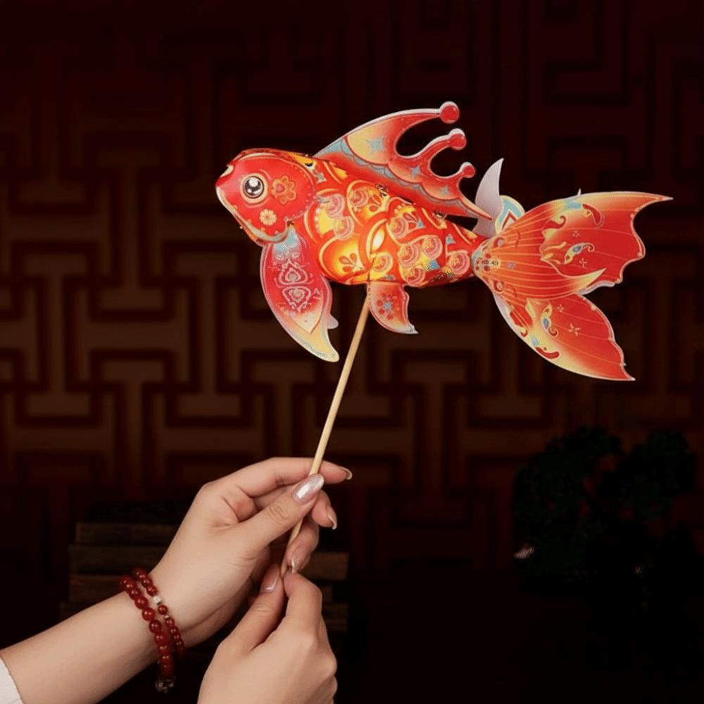 Bright LED Luminous Fish Light Portable Handheld Koi Ornament  Chinese New Year