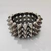 Wide Band  Stud Spiked Y2K Punk Bracelet Wide Band Goth Accessories Chunky Bracelet Cool Jewelry Bracelet Women Fashion