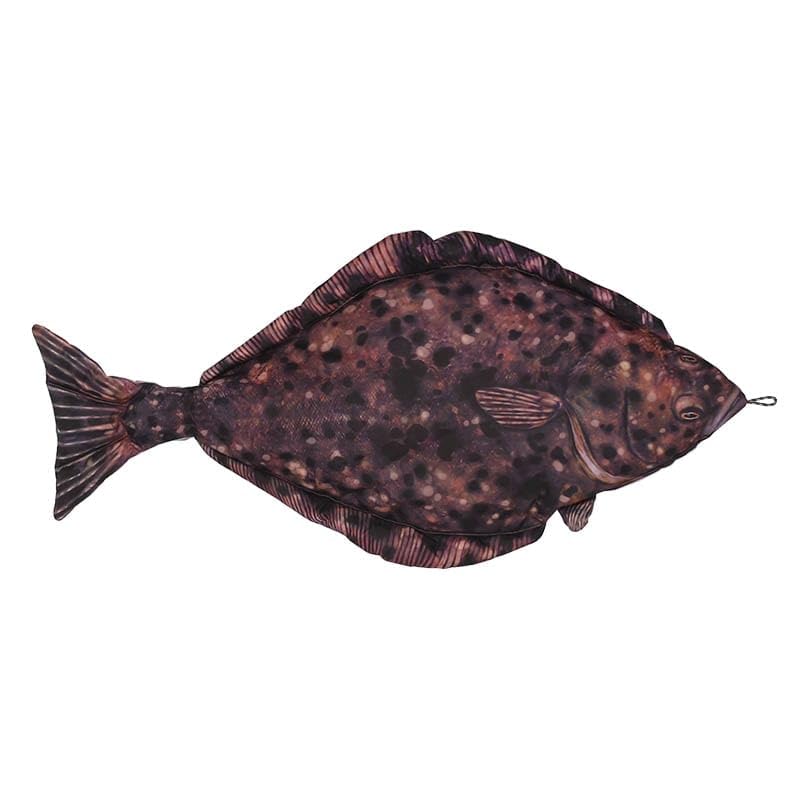 Dulton Fishes Halibut 105 Fish Cushion for Everyday Life Large Body Pillow Marine Life Nordic hippoglossus FISHES Total Length 105cm
