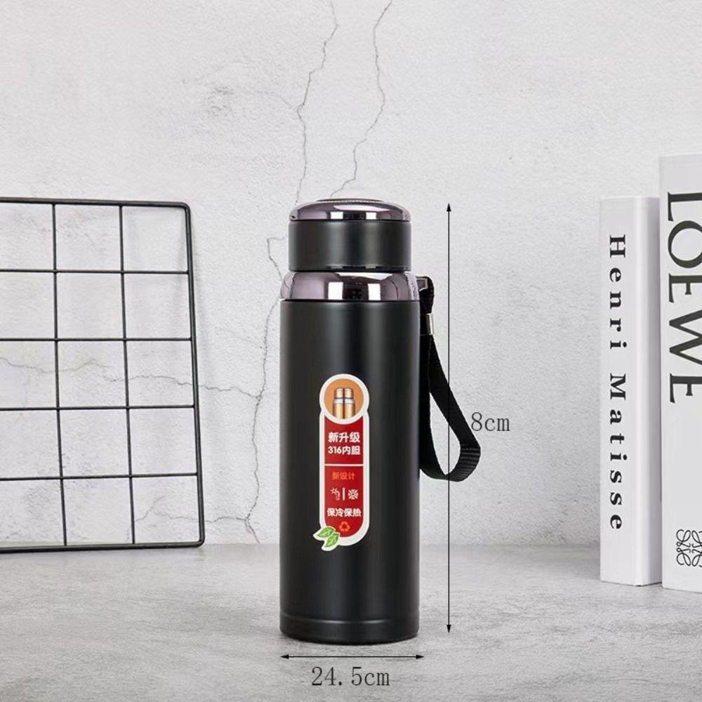 High Capacity Vacuum Flask Portable Business Tea Mugs Durable Stainless Steel Insulated Cup