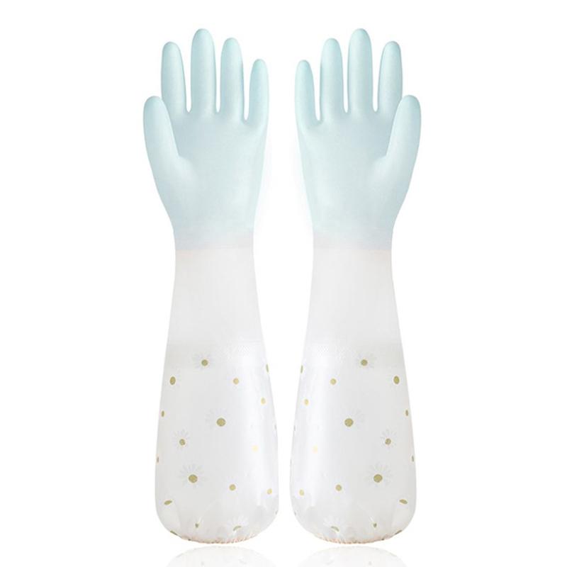 Waterproof Housework Cleaning Gloves Kitchen Cleaning Latex Household Dishwashing Laundry Gloves Wear Resistant Rubber Gloves