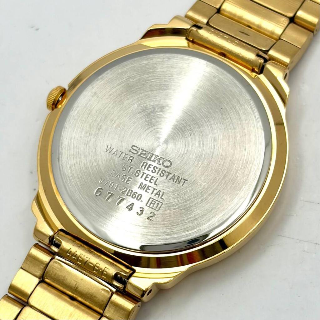SEIKO Watch Gold 677432 [New Battery] Boys' V701-2B60