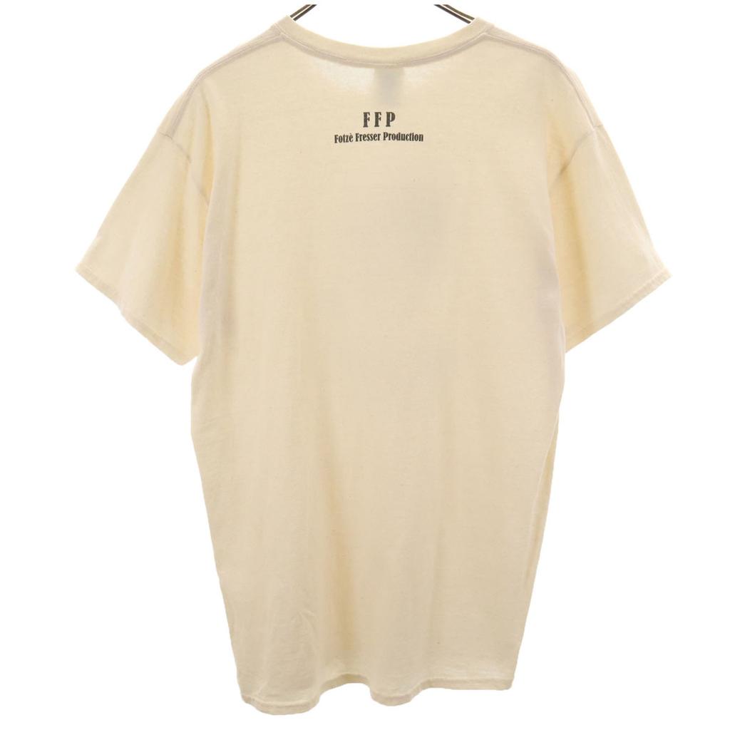 GILDAN Short sleeve T-shirt L Off-white Men's Used