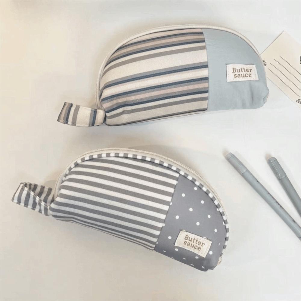 Large Capacity Polka Dot Pencil Case Polka Dot Print Cosmetic Pouch Stationery Organizer Students
