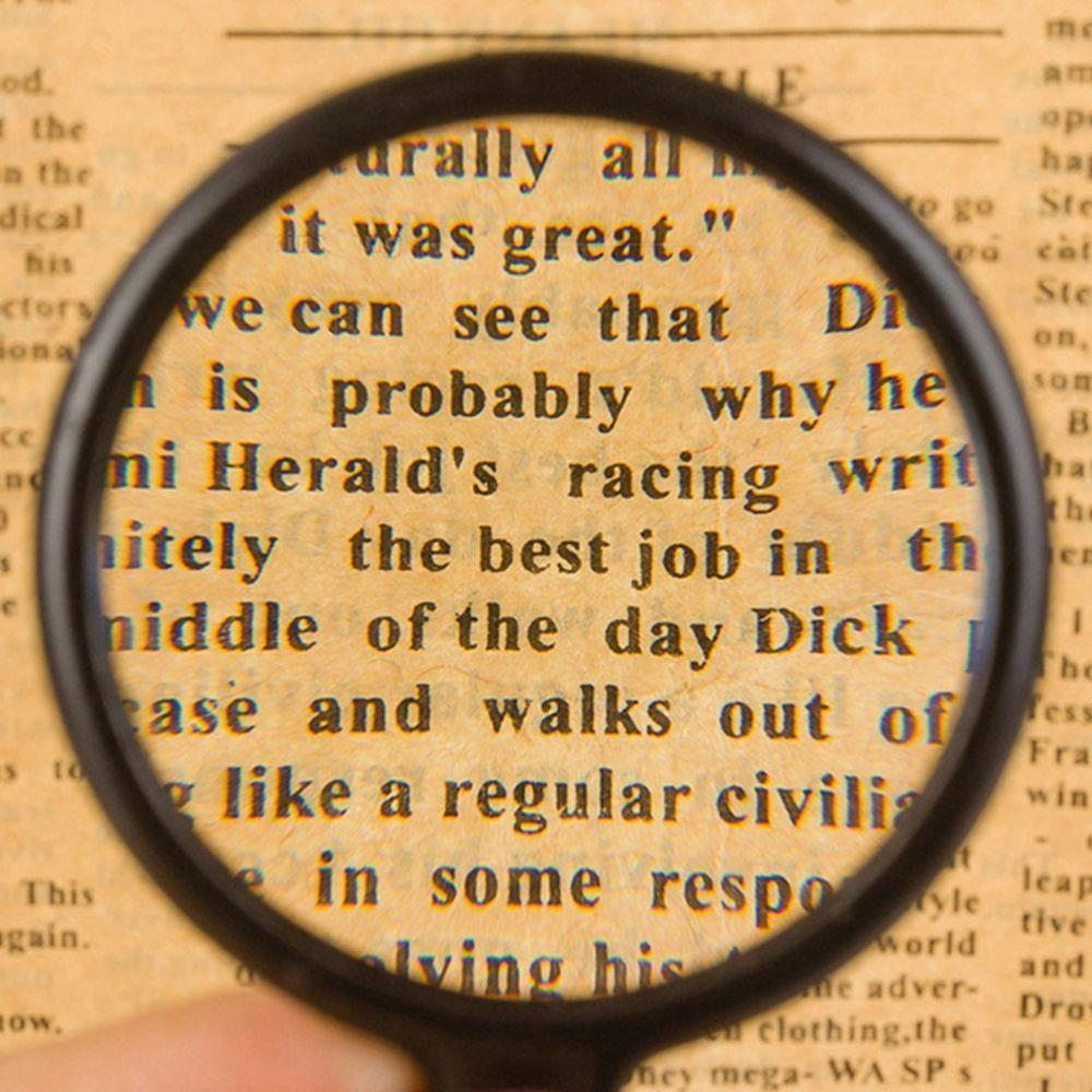Pocket 8x Handheld Reading Newspaper 50mm Jewelry Magnifier Magnifying Glass Gift Loupe