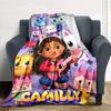 Gabby's Dollhouse Blanket Ultra-Soft Perfect for Office Chair Seaside Office Four Seasons Universal Playful Design Gift for Travel Home Birthdays