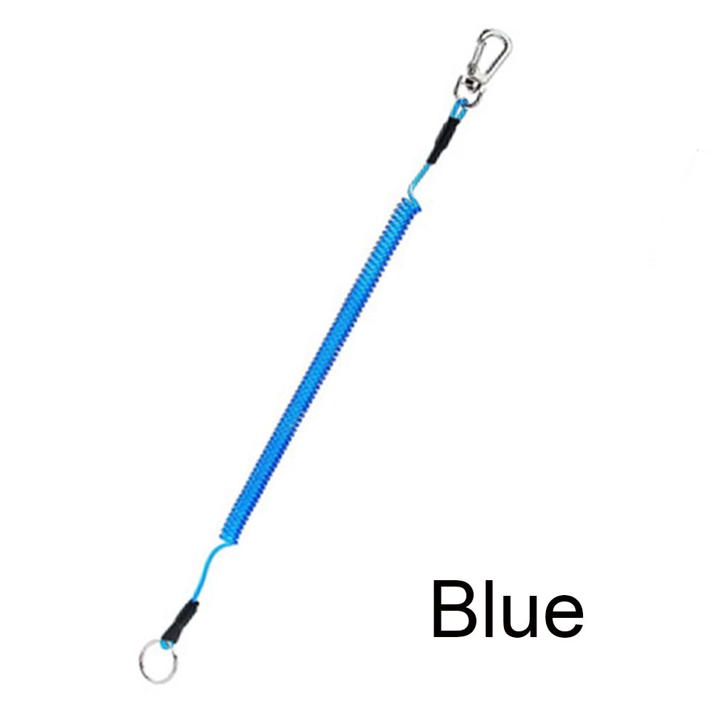 Camping Spring Elastic Rope Portable Fishing Lanyards Security Gear Tool Anti-lost Phone Keychain