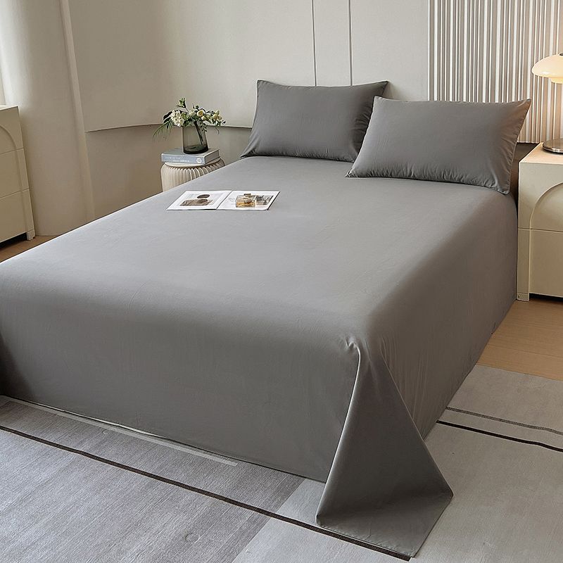 Lenzuolo Spesso Monocolore Stile Ins, Biancheria da Letto Antipolvere per Tutte le Stagioni per Singolo & Matrimoniale, Dormitorio, Casa