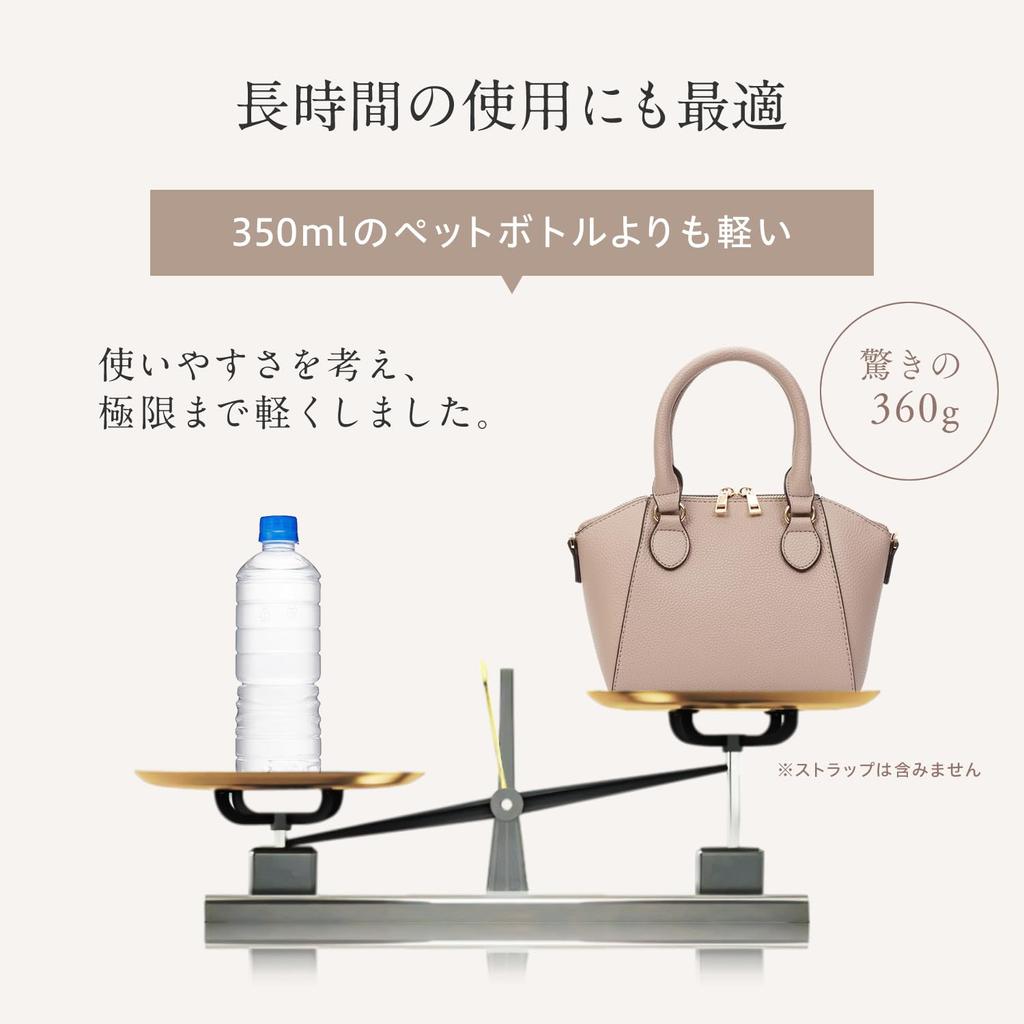 Shoulder Bag Handbag 2way Tote Mini Lightweight Compact Crossbody Pouch 2 Types of Straps Black [Miwoluna] Women's