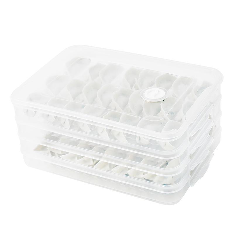 "Multifunctional Dumpling & Egg Storage Box: Quick-Freeze, Fresh-Keeping for Refrigerator"