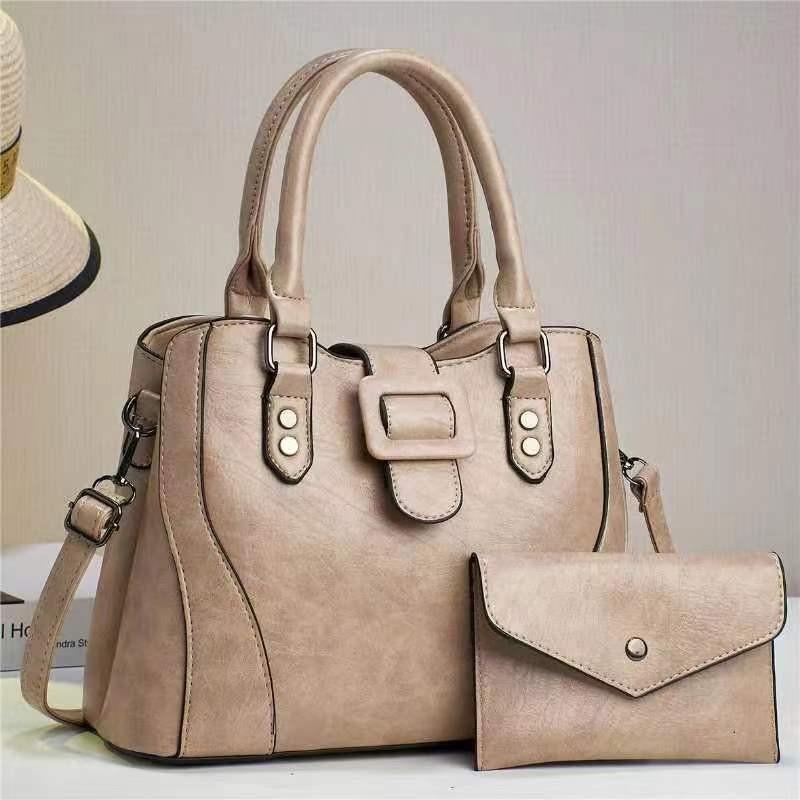 Stylish High-end Pu Leather Women's Handbag Versatile Casual Large Capacity Tote Bag