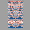 Patriotic Stars & Stripes Nail Stickers - Red & Blue Waterproof Decals for Independence Day (YMY2181-219)