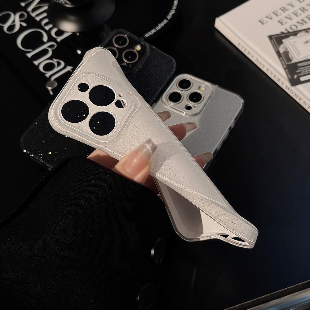 Double Layer Glitter 17 for IPhone 16 Mobile Phone Case 15pro Max Simple for IPhone 13 Soft 14pro All Inclusive
