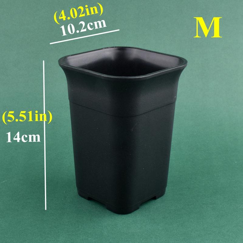 5/10Pcs Thickened Flowerpot High Waist Square Succulent Cactus Root Control Pot Plant Growing Container Garden Flower Planter
