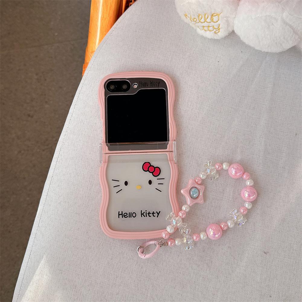 Hello Kitty Soft Folding Case with Lanyard for Galaxy Z Flip 7-3