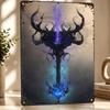 Dark Fantasy Staff Poster Retro D Printed Metal Signs Customized Wall Hanging Gift for Bedroom Decorations Room Decor Wand Deko