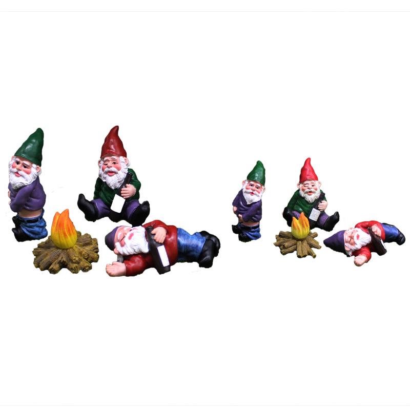 Cross-Border Christmas Gnome Figurines: Personalized Elf Resin Crafts & Micro-Landscape Ornaments