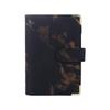 Zipper Envelope PU Leather Notebook Binder 6 Ring Binder Marble Budget Binder Marble Notebook