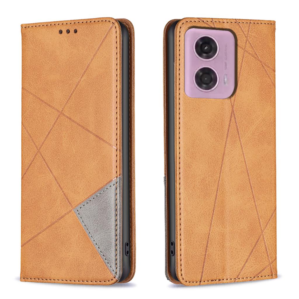 For Motorola Moto G45 5G/G34 5G Imprinted Leather Phone Case with Card Slots