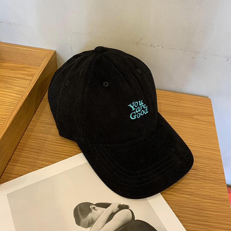 BF Style Original Embroidery Soft Top Cap Women's Spring and Autumn High Street Retro Simple Sunscreen Baseball Cap Men