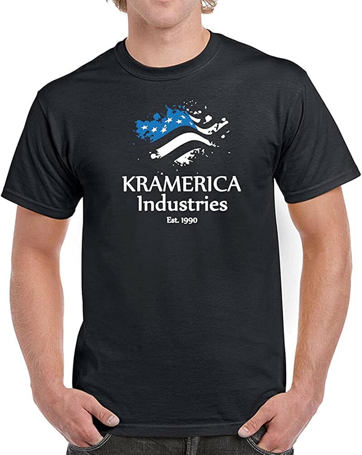 Kramerica Mens T Shirt Funny 90S Tv Show Sitcom Kramer College Party S чёрный