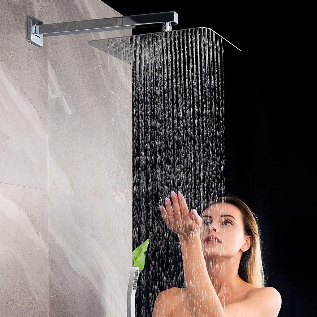 30/40CM Thicken Stainless Steel Shower Extension Arm Straight Wall-Mounted Shower Heads Arm for Bathroom Rainfall Shower Heads