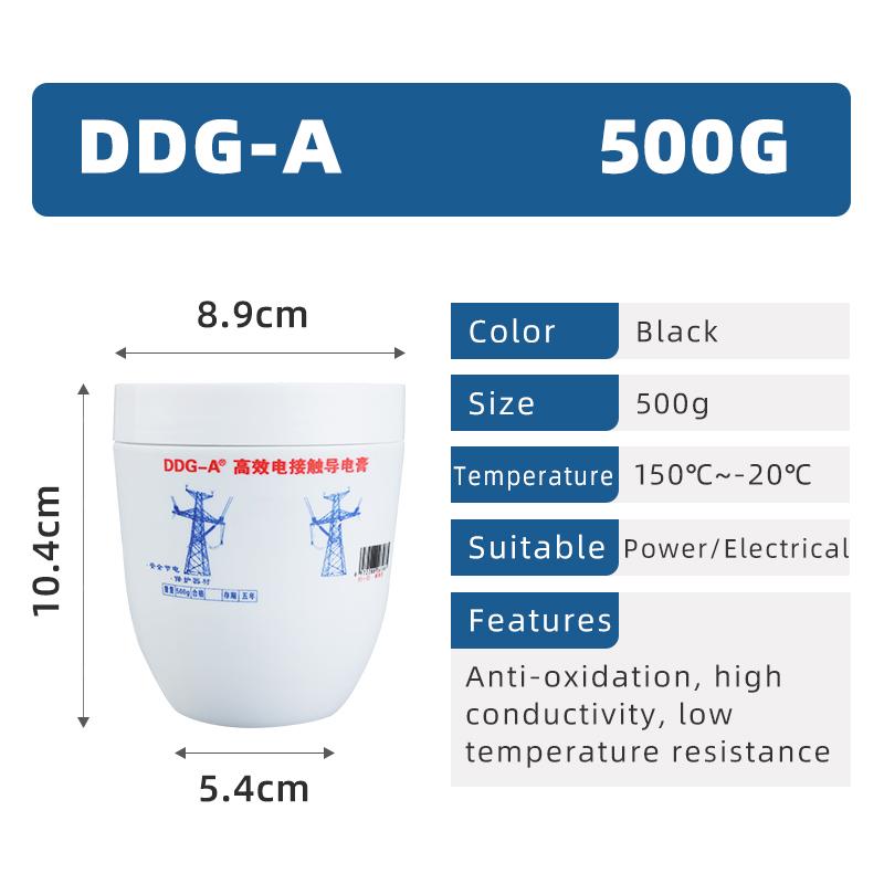 100g Conductive Paste Electricity Compound DDG-A Black High Resistance Temperature Grease Power Composite Anti-Corrosion