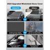 AUTO Upgraded 5-Layer Car Windshield Cover For Ice And Snow, Car Front Windshield Snow Cover Designed For Harsh Weather, Fit For Most Cars, SUVs And