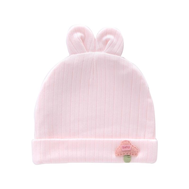 

Шапочка для новорожденного, шапочка для младенца, хлопковая шапочка для кормления грудью, мягкая, дышащая, с рисунком, теплая, ветрозащитная шапочка для головы M for 3 to 6 months