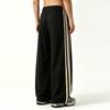 Men Women Loose Straight Side Stripe Casual Sports Long Pants