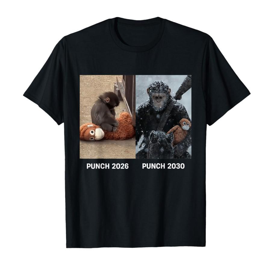 

Funny Punch Monkey Meme Japanese Plush Toy Macaque PanchiKun T-shirt For Men Women 100% Cotton T Shirts Short Sleeve Tops 022... 5XL різнокольоровий