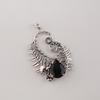 Black Onyx Gemstone 925 Sterling Silver Designer Pendant 1.8" Women Wedding Jewelry CP-42-21