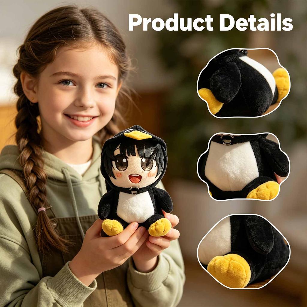 Plush Doll, Toy Gift, Cartoon , Children's Rag Doll, Children's Gift Pillow