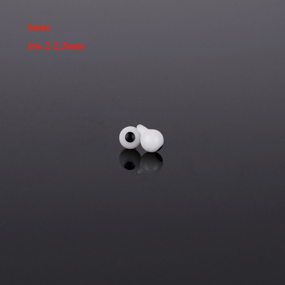 4mm 6mm 8mm 10mm Glass Eyes Eyeball Handle Style Black DIY Doll Making Crafts Accessories Safety Animal Toys